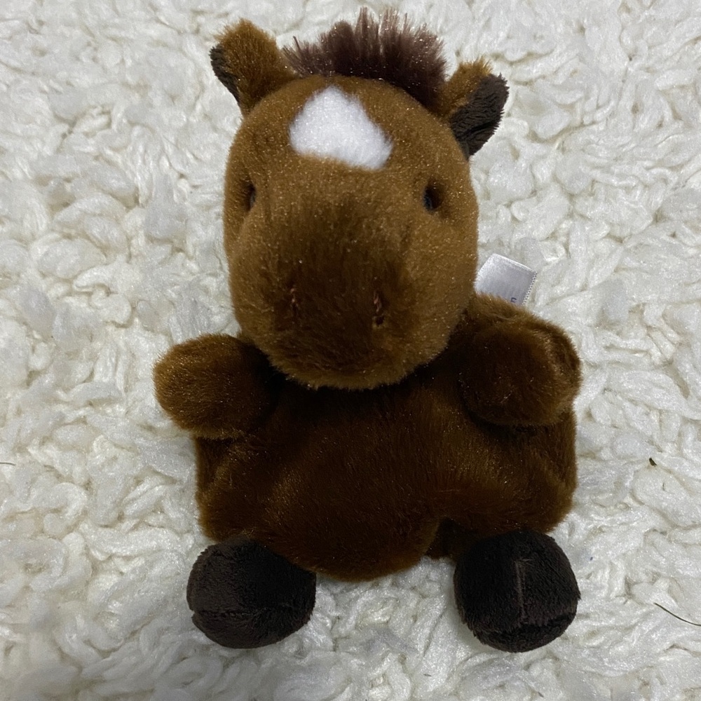 Palm Pals TRUFFLE BROWN HORSE 5 inch Stuffed Toy 33763 NEW aorora world plush
